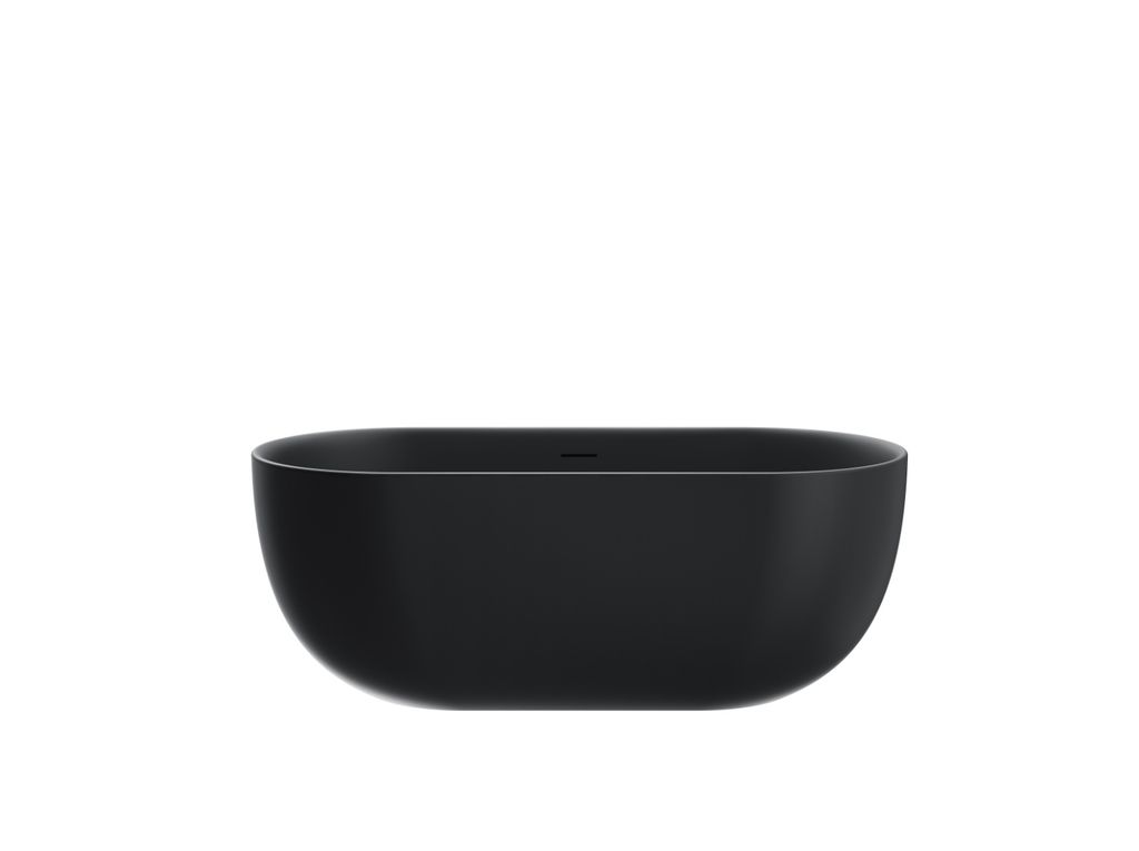 Freistehende Badewanne LISBON SCHWARZ MATT 160 cm