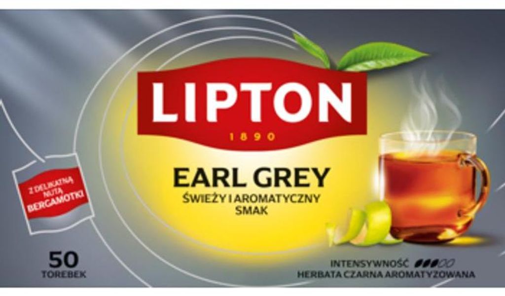 Thé noir Earl Grey Lipton 50 sachets Image du produit 