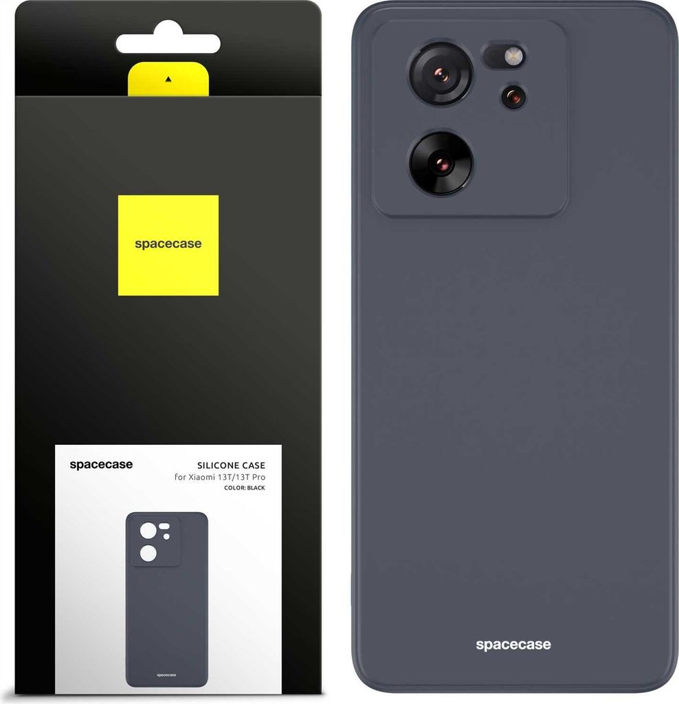 Spacecase Silikonhülle Xiaomi 13T / 13T Pro schwarz