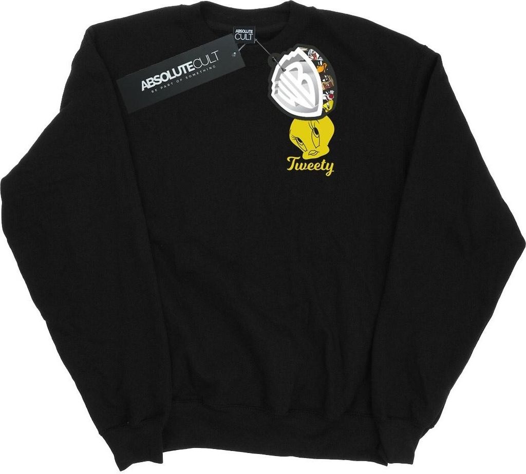 Looney Tunes - "Tweety Pie Head" Sweatshirt für Herren BI32083 (XL) (Schwarz)