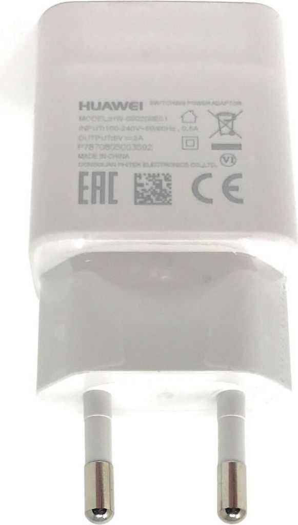Original Huawei Ladegerät / Lade-Adapter für Huawei P8 Lite / P9 / P9 Plus / Y560 2,0Ah Weiß
