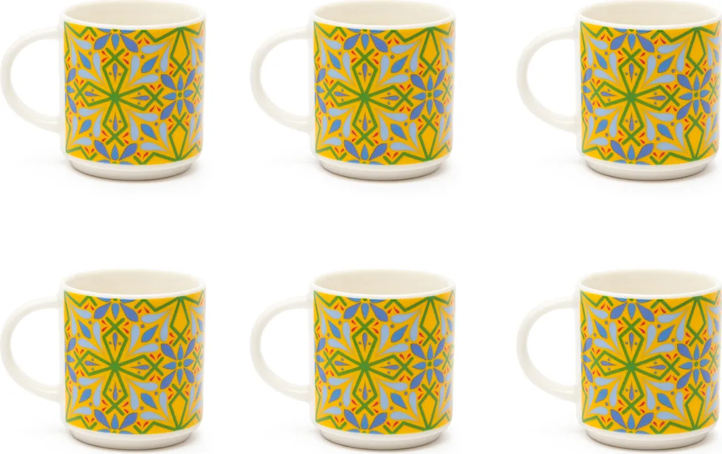 Set 6 Tazzine Espresso Excelsa Puebla 10cl | Must-Have Cucina Colorata