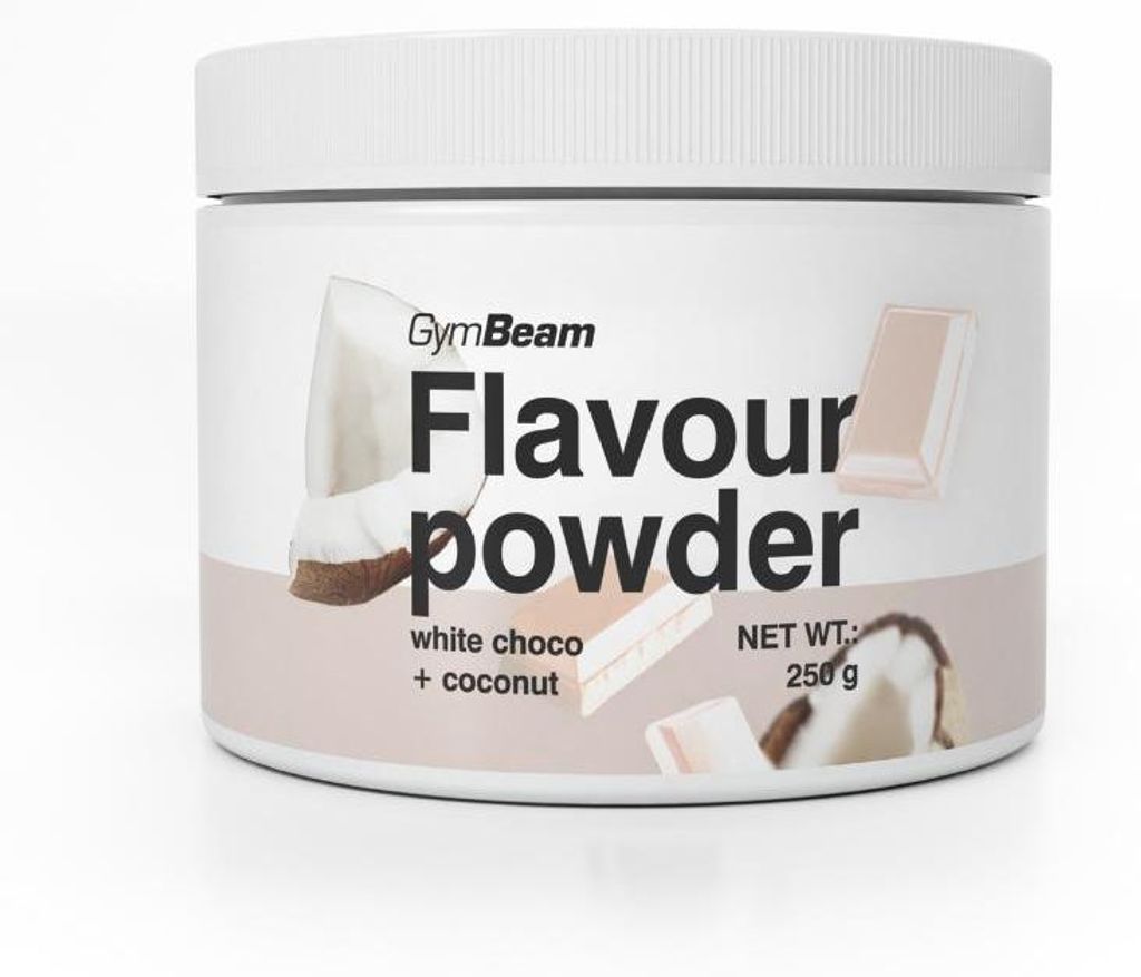 GymBeam | Flavour Powder Chocolat blanc à la noix de coco Image du produit 