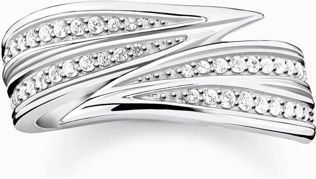 Bague Anneau Femme Thomas Sabo en Argent Massif 925 Taille 54 Chic