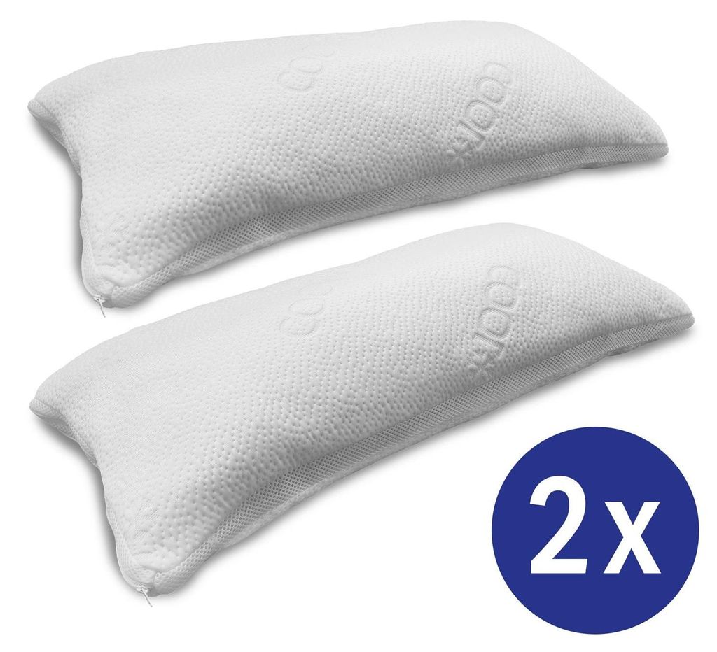2 x CloudComfort Viskoelastik Komfort-Schlaf-Kissen 40 x 80 Produktbild 