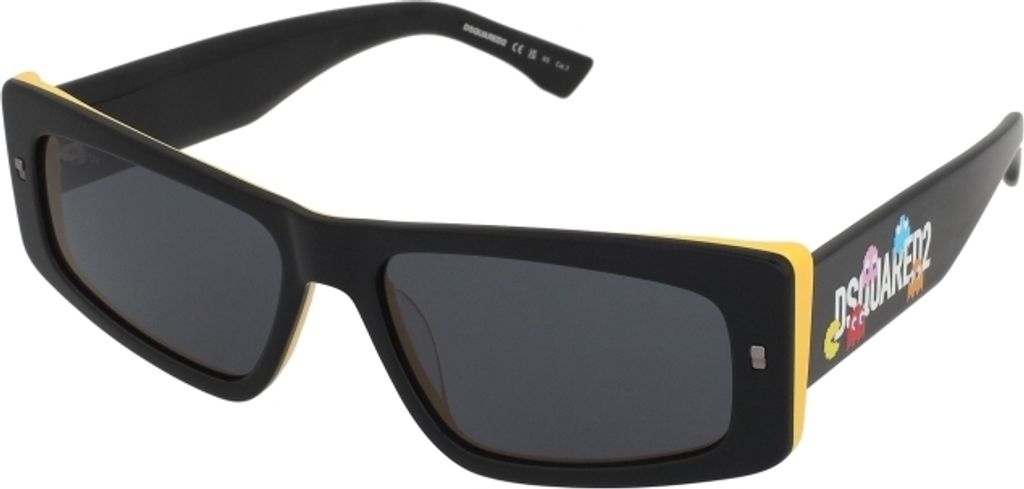 Dsquared2 D2 PAC Black yellow 57/16/145 Herren Sonnenbrillen