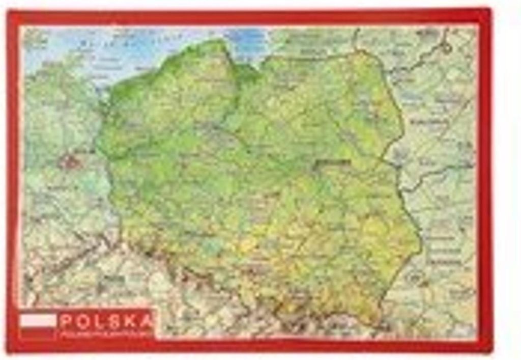 Reliefpostkarte Polen Produktbild 