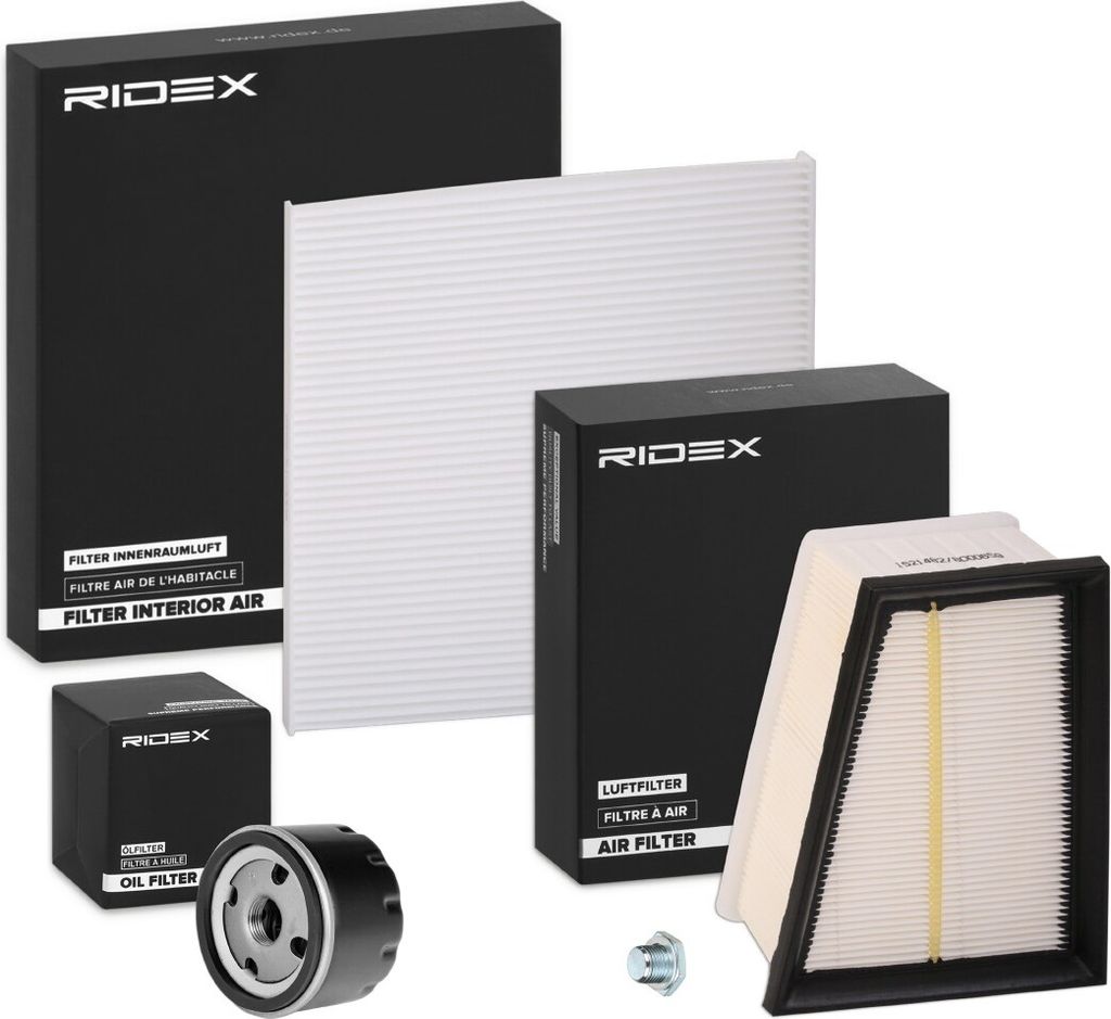 RIDEX Filterset Inspektionspaket Filtersatz für RENAULT Scénic I (JA0/1, FA0) MEGANE Scenic (JA0/1)
