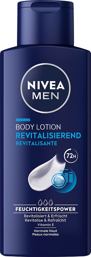 NIVEA MEN Body Lotion Revitalisierend Erfrischend 24h Feuchtigkeit 3 x 250 ml