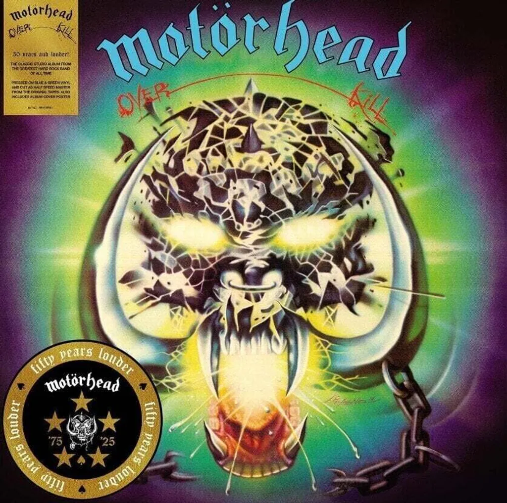 Disque Vinyle Motörhead Overkill LP Splatter Couleur Anniversaire