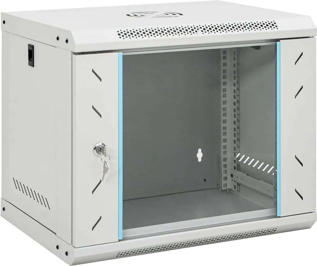 Baie de Brassage 9U Armoire Informatique Murale 19'' Profondeur 40 cm