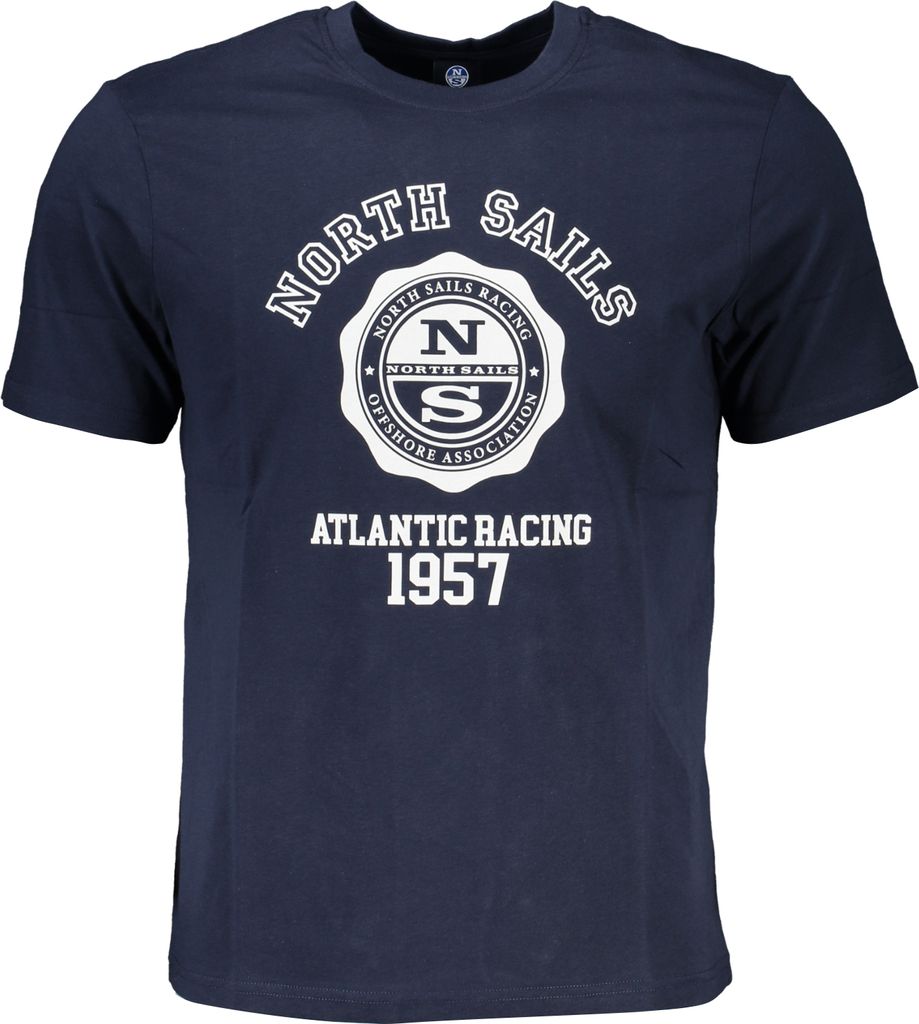 North Sails Blaues Segel-T-Shirt mit Logo-Aufdruck : Größe - L Größe: L