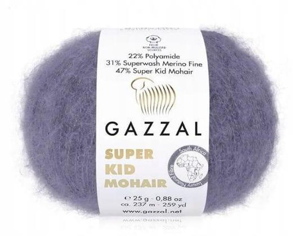 Włóczka Gazzal Super Kid Mohair 64411 Zdjęcie produktu 