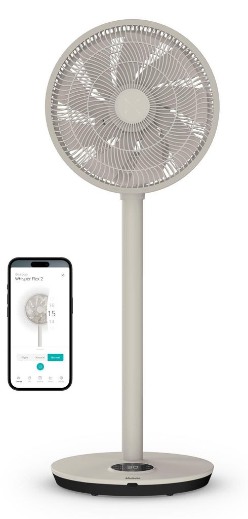 Duux Whisper Flex 2 – Smarter Standventilator – Leiser Ventilator – Greige