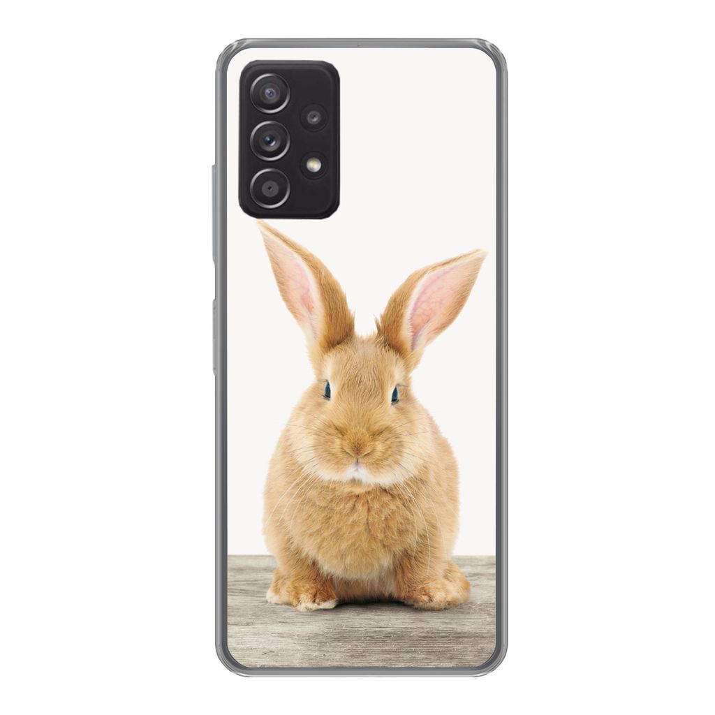 MuchoWow Handyhülle Schutzhülle Hülle für Samsung galaxy a73 Kaninchen - Babykaninchen - Tiere - Kinder - Mädchen - Jungen Silikon Softcase ...