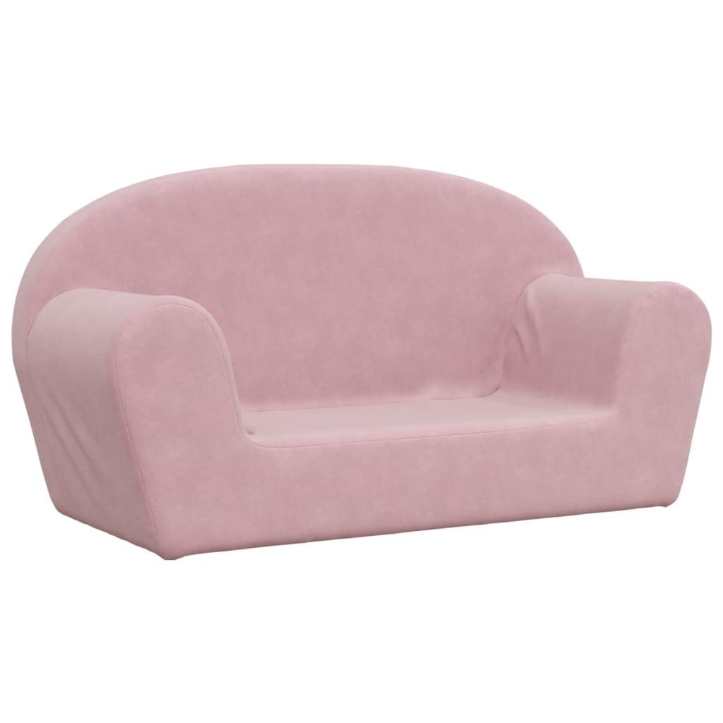 vidaXL Detská 2-miestna pohovka Pink Soft Plush Obrázok produktu 