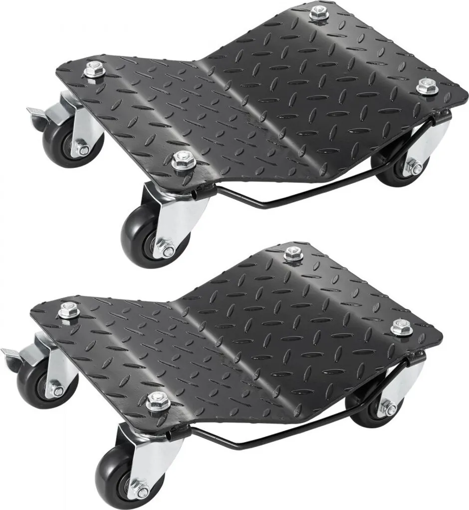 Chariot à pneus portable 1400kg pour véhicule électrique - Lot de 2