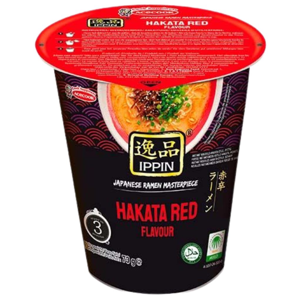 Acecook Ippin Instantnudeln Ramen Hakata Red Spicy Cup 73g Produktbild 