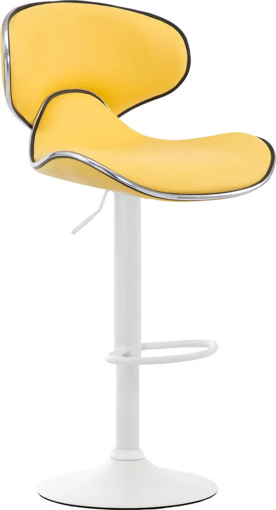 Sgabello Design Moderno Las Vegas V2 | Colore Giallo Bianco CLP