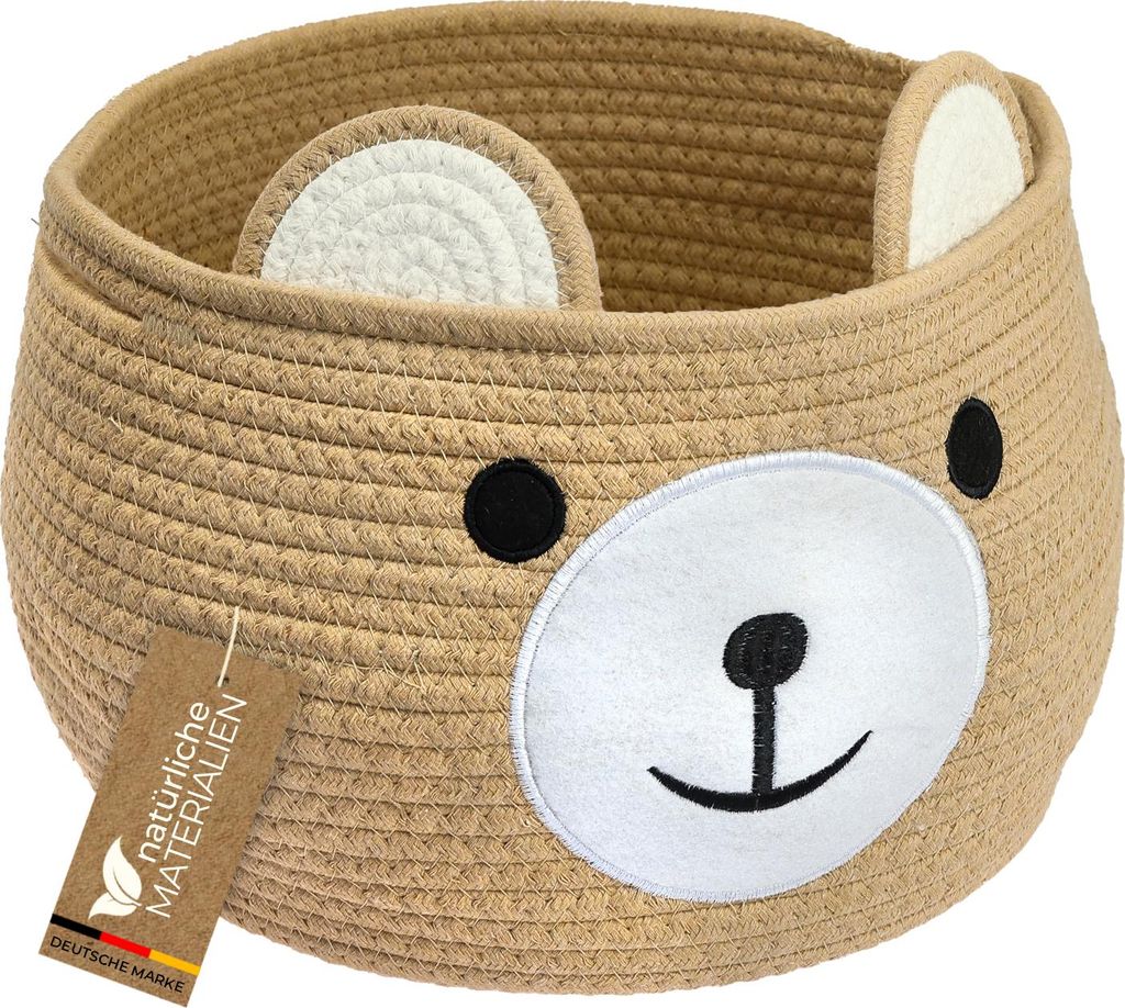 HMF Aufbewahrungskorb mit Griffenfür Kinderzimmer aus Produktbild 