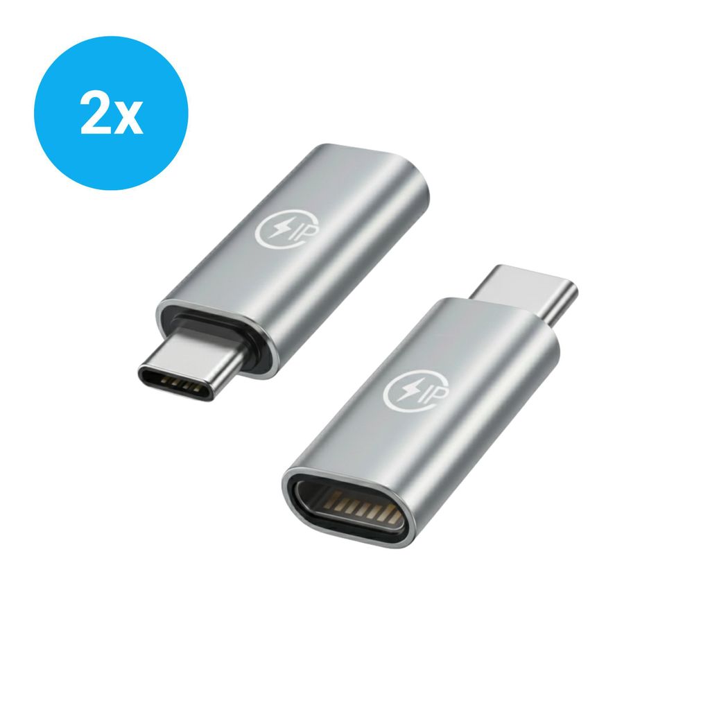 2x Lightning auf USB-C Adapter – Lightning zu USB-C Produktbild 