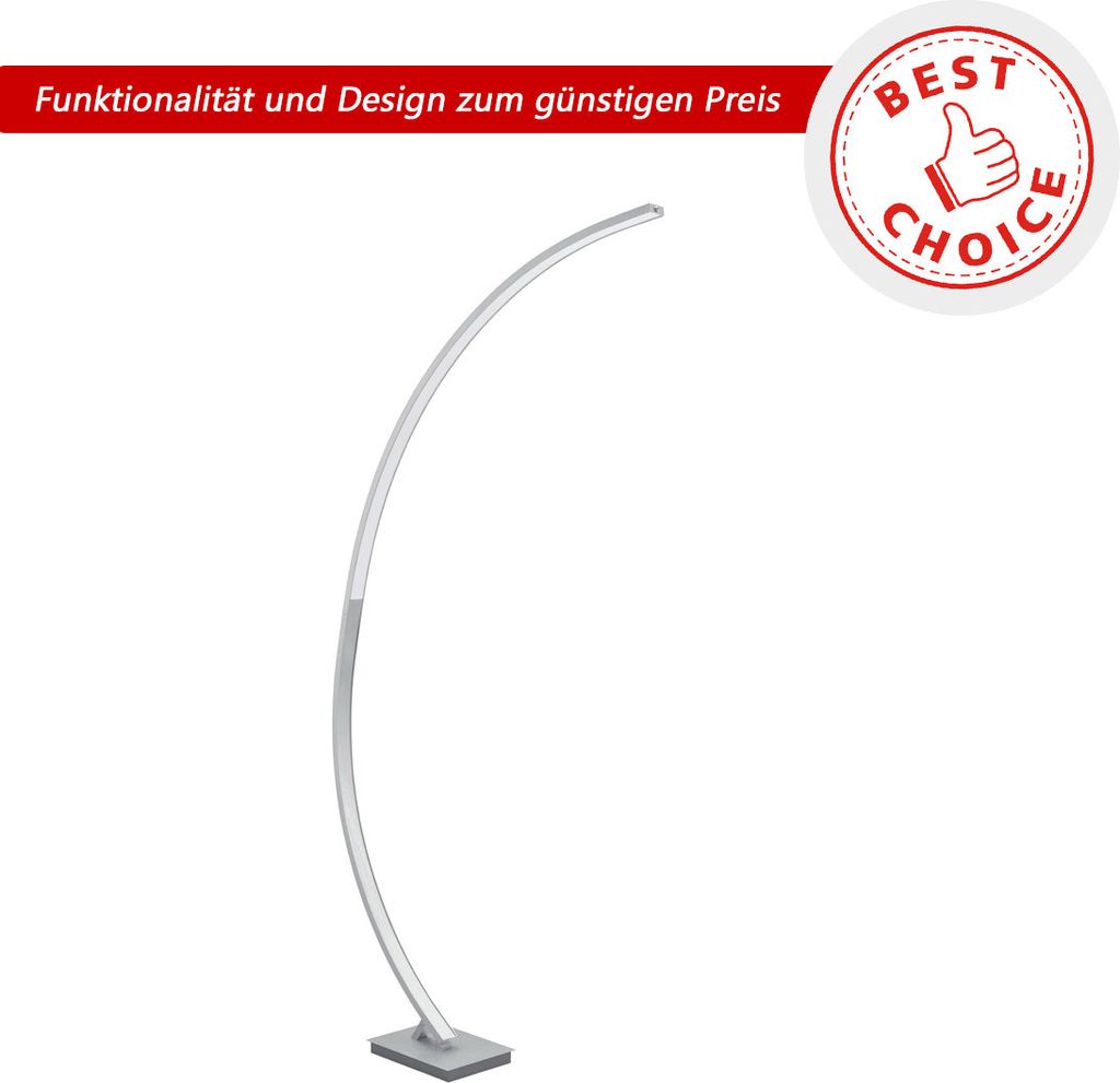 EGLO Led-Stl M.Touch Gebogen Aluvilla Franca