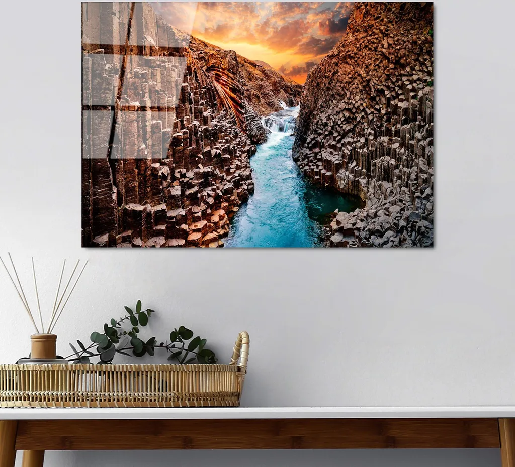 Wallity UV-315 Quadro in Vetro per Famiglie - Sicuro e Coloratissimo