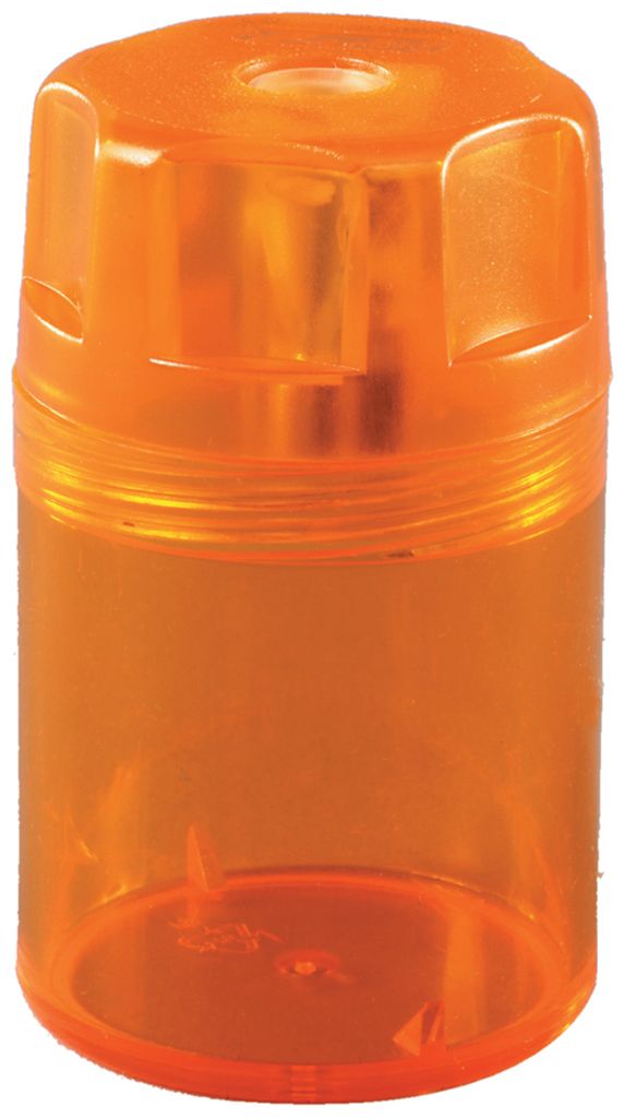 Herlitz Spitzdose aus Kunststoff rund zufällige Farbe (1 Stück)