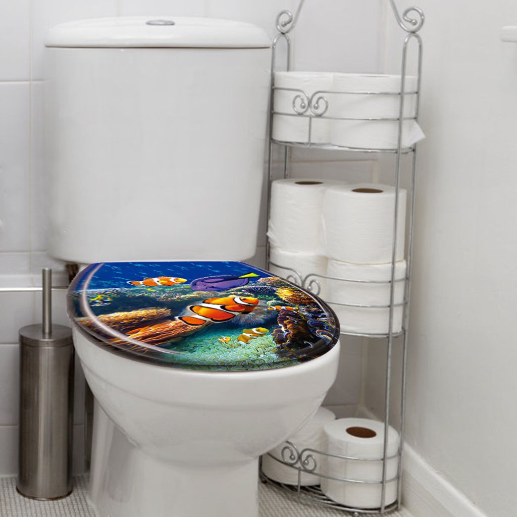 UISEBRT Toilettendeckel Absenkautomatik WC Sitz Klobrille Produktbild 7