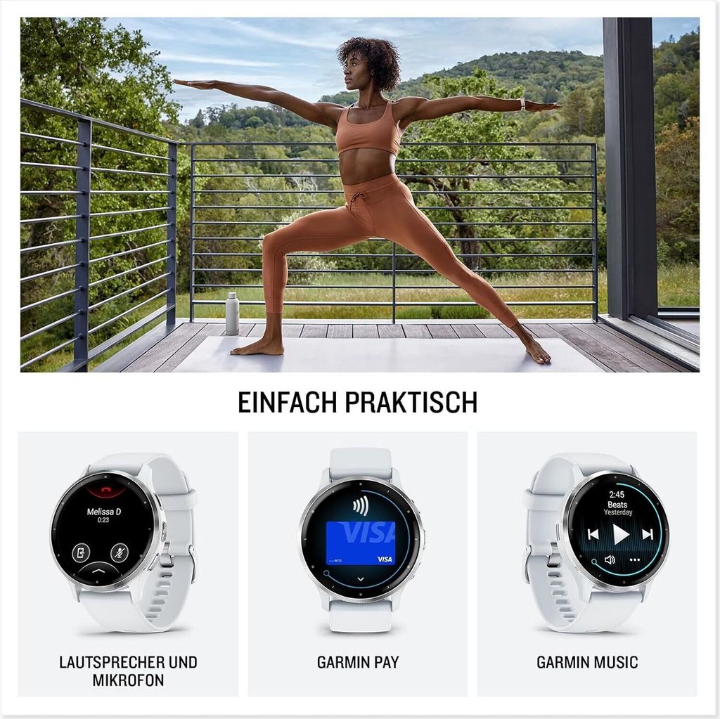 VENU 3S Elfenbein/Softgold Smartwatch Produktbild 6