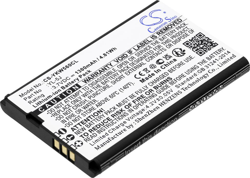TECHTEK Bateria kompatybilny z [Yealink] One Talk IP DECT, Zdjęcie produktu 