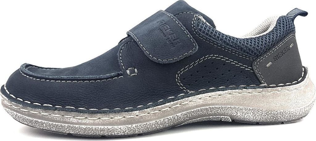 Rieker Slipper - Blau Veloursleder Größe: 41 Normal Produktbild 27