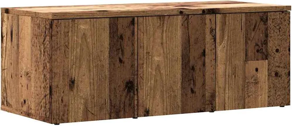Porta TV 80cm Legno Riciclato Vintage | Mobiletto Soggiorno Compatto