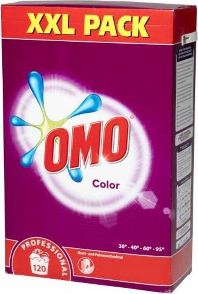 OMO 100963000 Professional Waschpulver Color 120 WL 8,4 kg