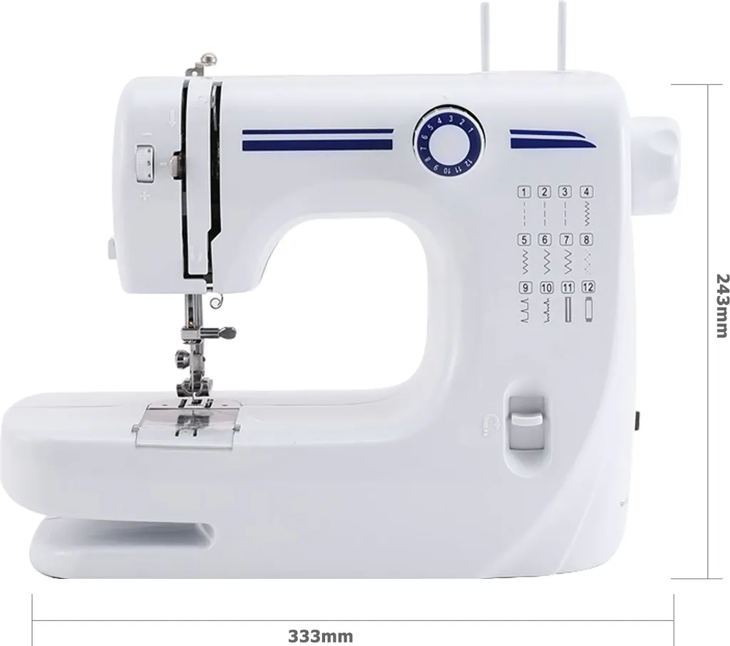 Machine à coudre portative 608A multi-points avec kit complet et prise UE - 5