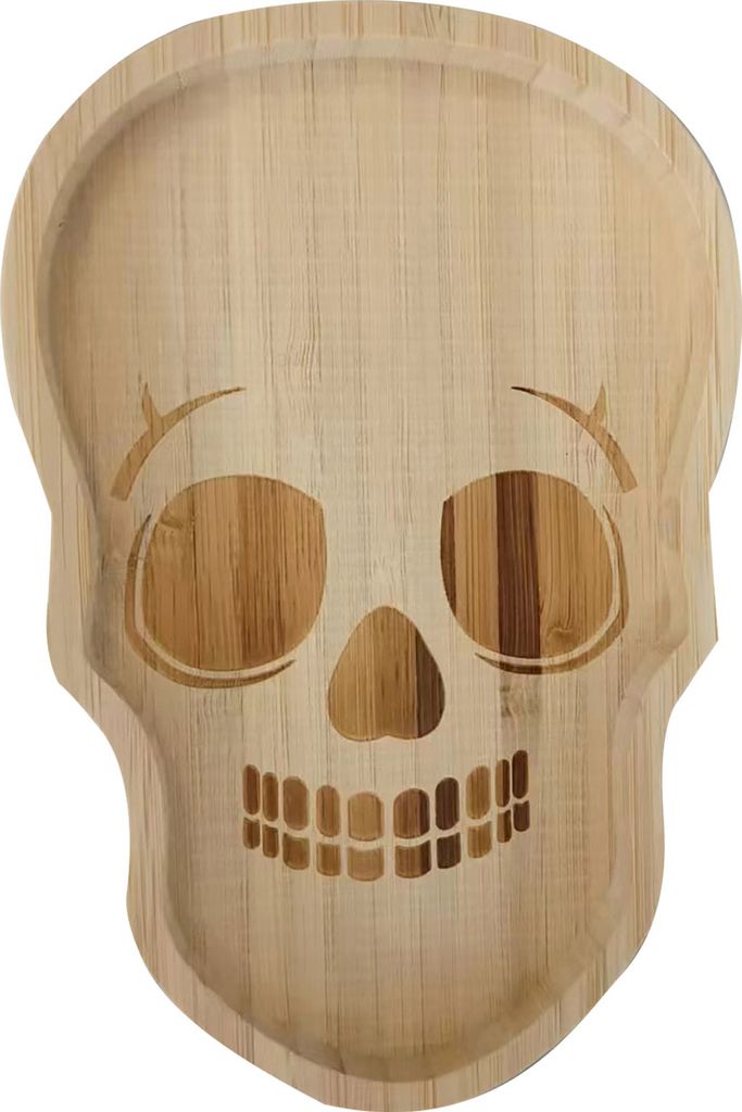 Serviertabletts für Halloween-Partys, Kürbis, Geist, Fledermaus, Totenkopf, Süßigkeiten, Snacks, Dessertteller, Holzteller im Bauernhaus-Stil, ...