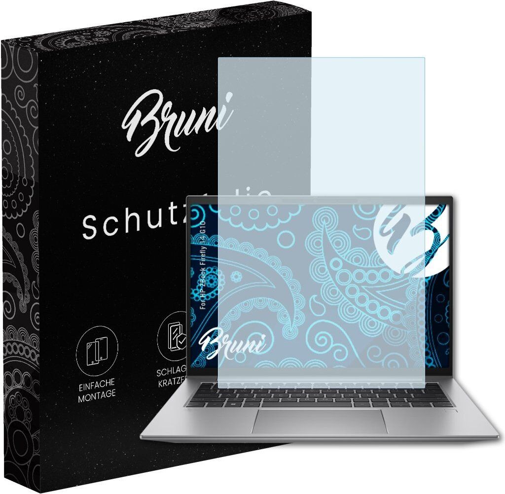 Bruni Basics-Clear 2x Schutzfolie kompatibel mit HP ZBook Firefly 14 (G10) Folie