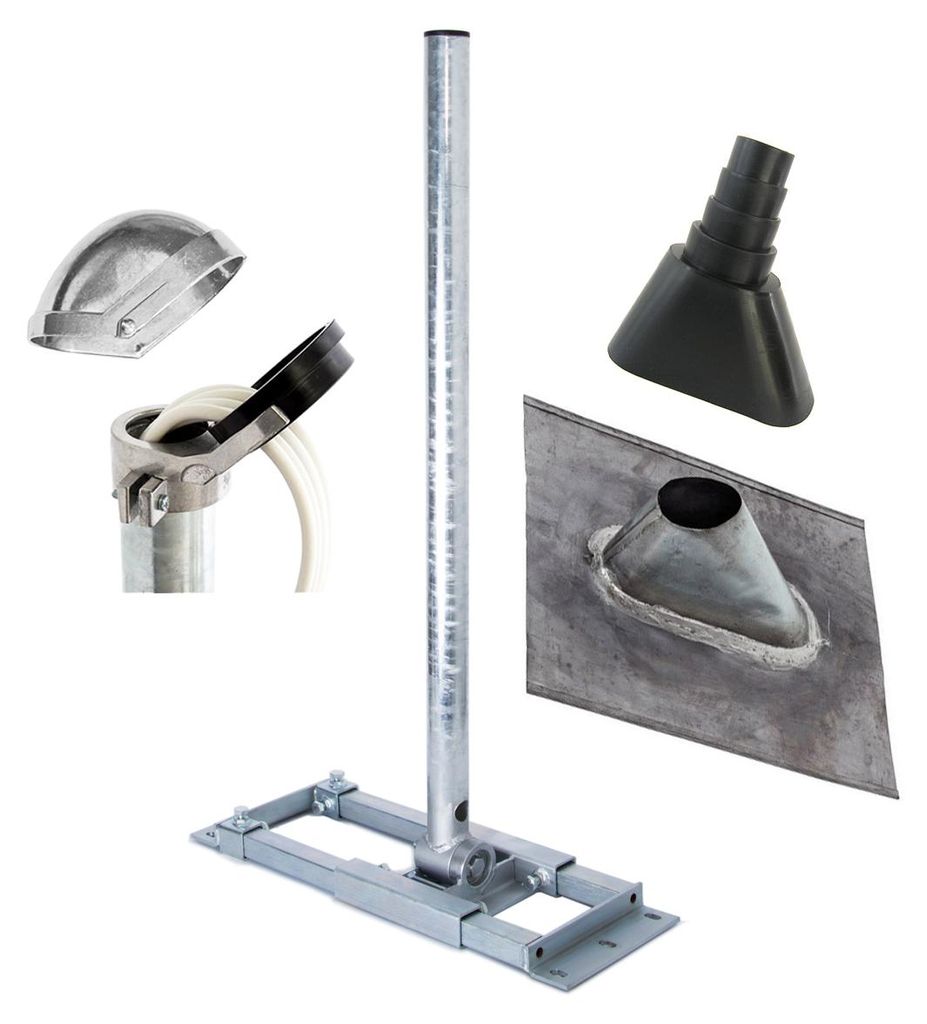 PremiumX DELUXE X130-48 SAT Dachsparrenhalter 130cm Mast Produktbild 