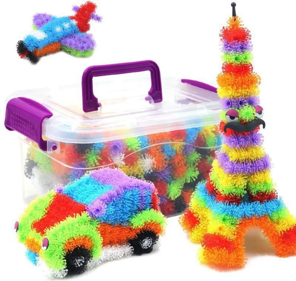 Balles Collantes Épines Multicolores : Blocs de Construction Souples - 3