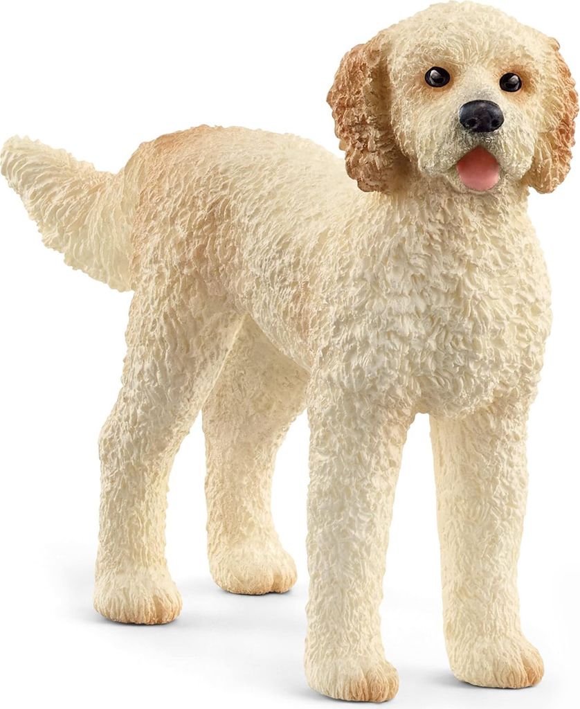Schleich Farm World - Goldendoodle Hund, Figur für Kinder ab 3