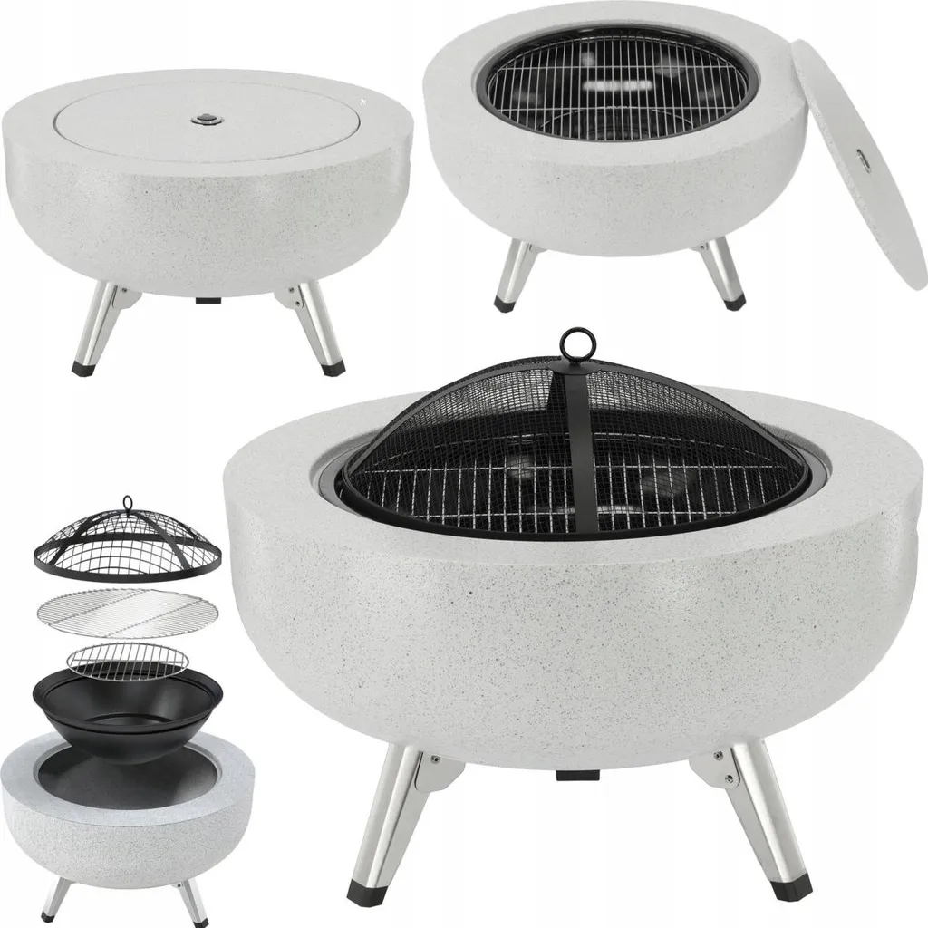 Brasero barbecue extérieur 64,5 cm pour vos soirées terrasse et repas