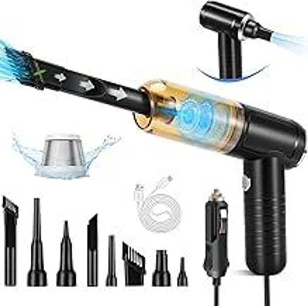 Aspirapolvere Auto 25000Pa 2024: Potenza Professionale Cordless 6000mAh