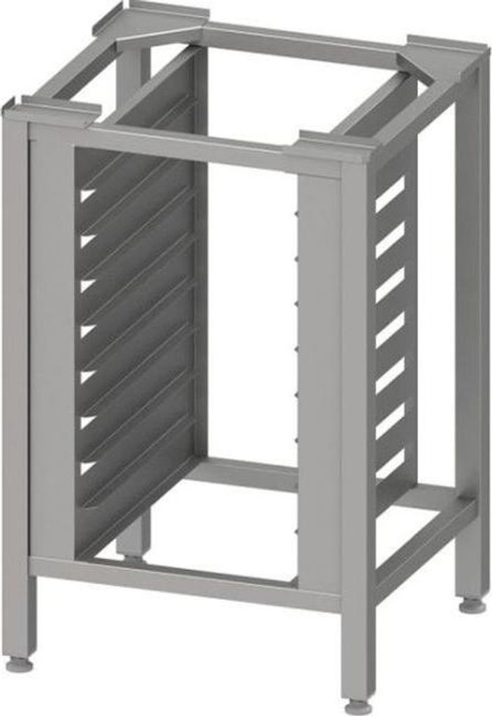 Edelstahl Untergestell mit 8 Einschubschienen für Öfen der Serie EasyBake/RX, 430x340 mm, H. 850 mm