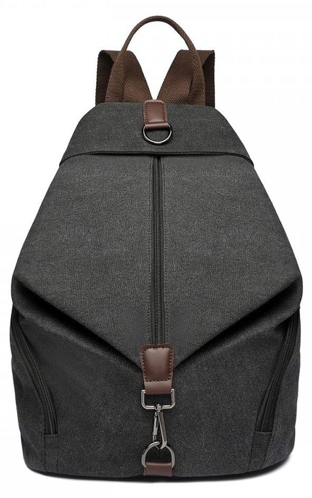 Schwarzer Damenrucksack aus Canvas von Havani