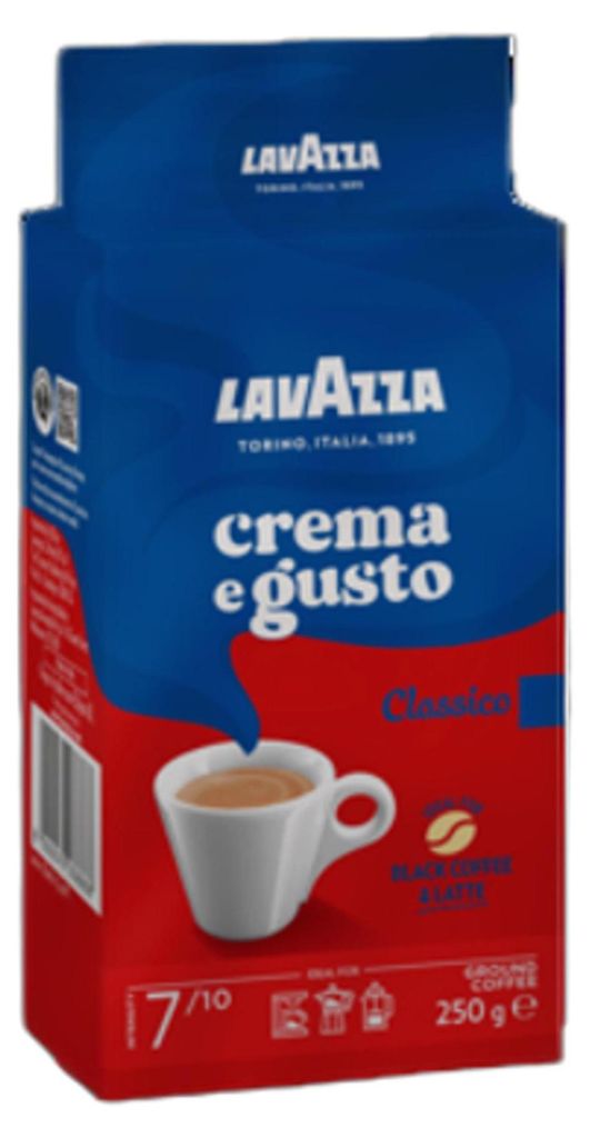 Lavazza Crema e Gusto Classico 250, 250 g, Ciemna palona, Zdjęcie produktu 