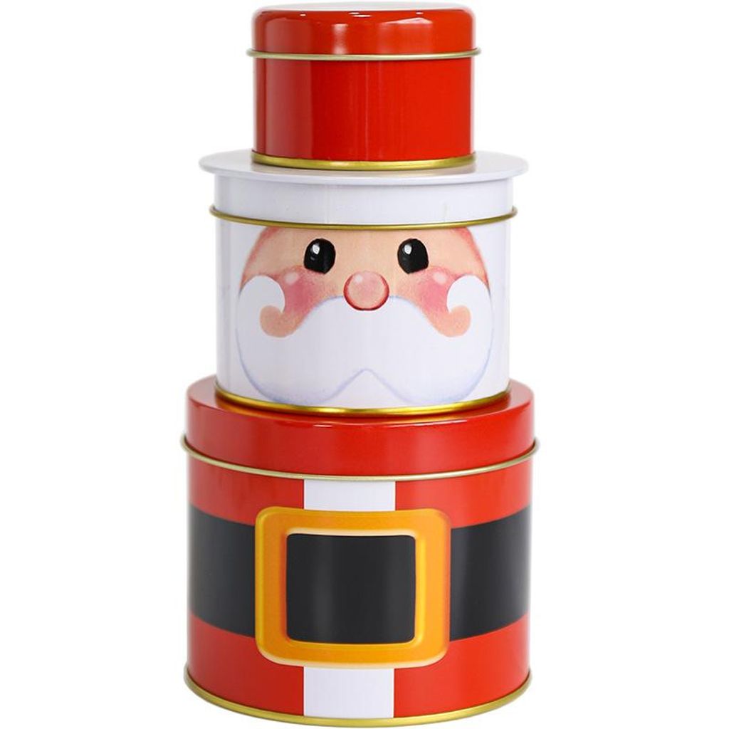 Heikoeco Weihnachts-Süßigkeitendosen, Weihnachtsmann & Schneemann, Ideal für Schokolade, Snacks & Geschenke, Praktische Keksdose, 22x11x7cm