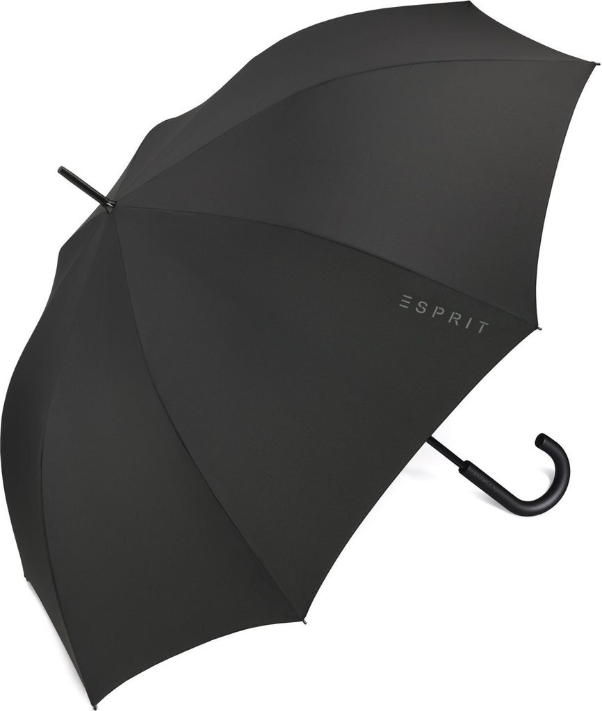 ESPRIT Stockregenschirm Regenschirm Gents Long AC Black Produktbild 