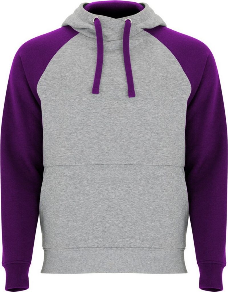 Roly - "Badet" Kapuzenpullover für Herren/Damen Uni PF4553 (M) (Grau meliert/Violett)