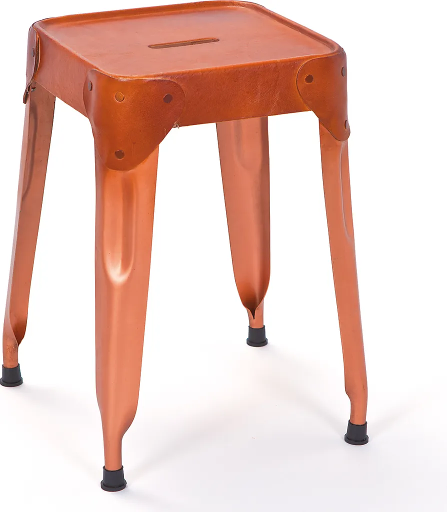 Tabouret Relas cuivre et brun : confort et stabilité pour repas