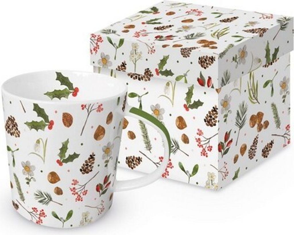 Tasse aus Porzellan Lena ́s Christmas - Winterlicher Umgebung 0,4L, Höhe 9,7cm